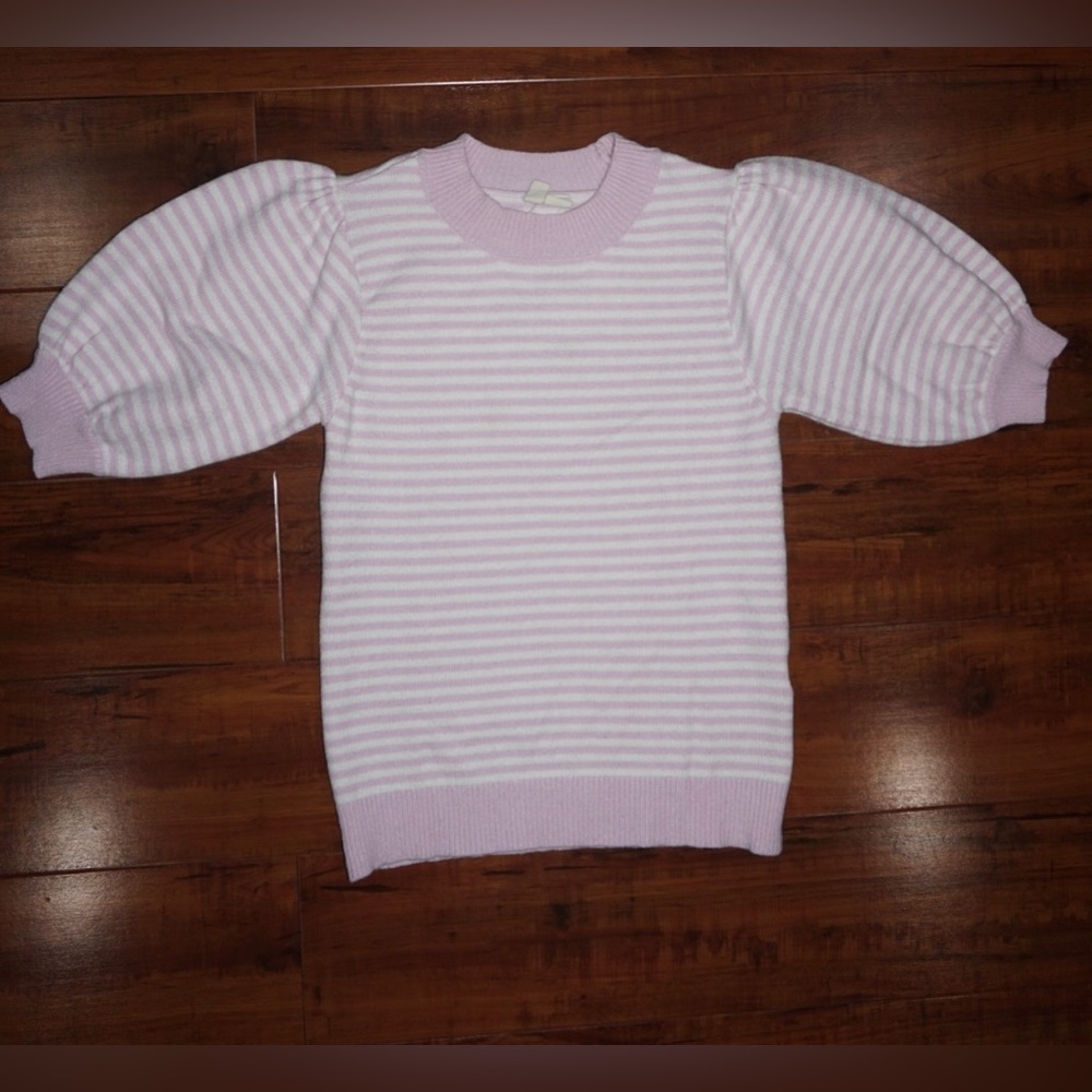 Anthropologie Moth Connelly Puff Sleeve Sweater Top Size XS